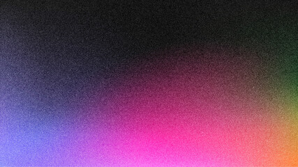 Abstract gradient blurred pattern colorful with realistic grain noise effect background, for art product design and social media, trendy and vintage style