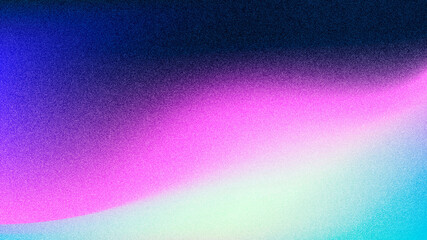 Abstract gradient blurred pattern colorful with realistic grain noise effect background, for art product design and social media, trendy and vintage style