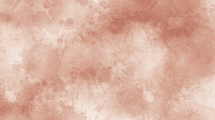 Brown and white  watercolor abstract background . light brown raster background with paint drops. watercolor acrylic gouache hand drawn texture. art pattern