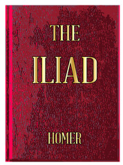 The Homer Iliad Red Book Cover
