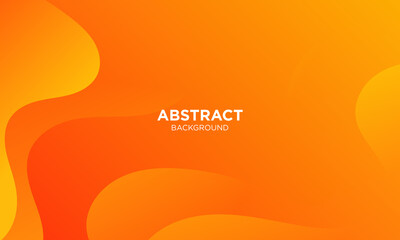 Abstract Orange waves geometric background. Modern background design. gradient color. Fluid shapes composition. Fit for presentation design. website, banners, wallpapers, brochure, posters