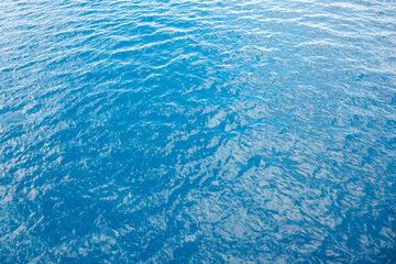 Doldrums on the sea. sea smoothness , low viewing angle. Copy space