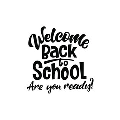 Vector lettering illustration of Back to school. September 1, the day of knowledge. Template for postcard, invitation, poster, banner template.