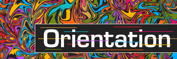 Orientation Dark Colorful Graffiti Background Text Left Box 