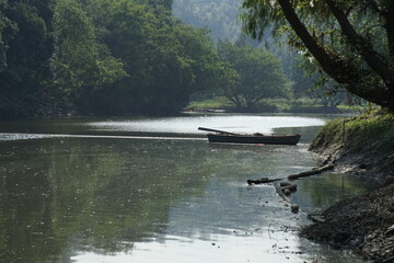 boat on the river
