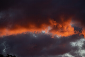 Fototapeta na wymiar Colorful sunset sky