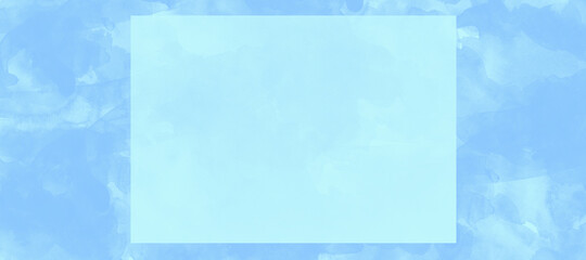 Niebieskie tło z ramką. © Hanna