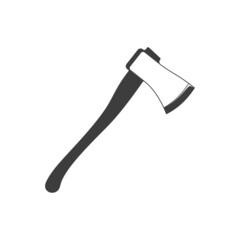 Axe icon in flat style isolated on white background. Vector illustration EPS 10.