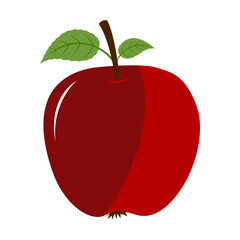 Apple, great design for any purposes. Fresh healthy fruit. Vegetarian organic food.