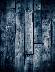 aged blue wood wall background
