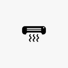 air conditioner icon. air conditioner vector icon on white background