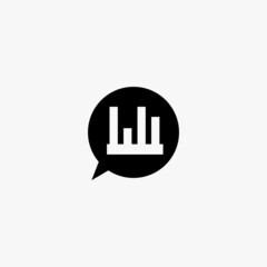 analytics icon. analytics vector icon on white background