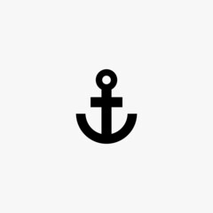 anchor icon. anchor vector icon on white background
