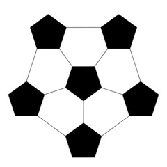 Fototapeta premium soccer ball pattern, vector illustration 