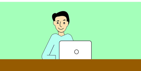 2d rendering online job concept

