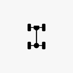 axle icon. axle vector icon on white background