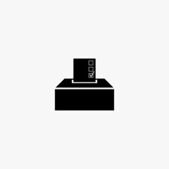 ballot icon. ballot vector icon on white background