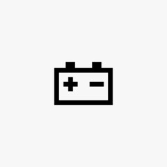 battery icon. battery vector icon on white background