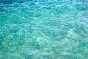 Fototapeta na wymiar turquoise sea waves background