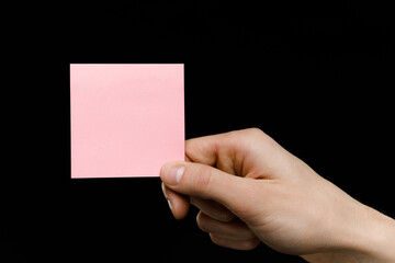 Young businessman is showing the word. Your text here