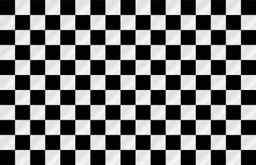 Black and White Squares. checkered pattern background. Checkered, chequered seamless pattern. Chess squares repeatable texture. Checkerboard tiles background. Racing finish concept. Vector EPS10.