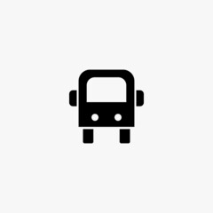bus icon. bus vector icon on white background