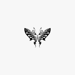 Obraz na płótnie Canvas butterfly icon. butterfly vector icon on white background