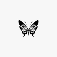 Plakat butterfly icon. butterfly vector icon on white background