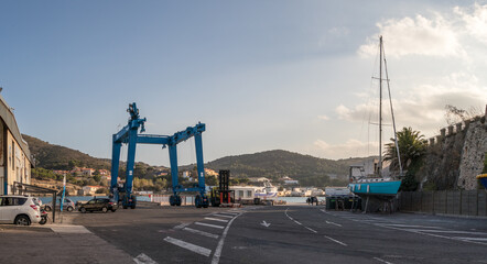 Zone technique du port de Port Vendres