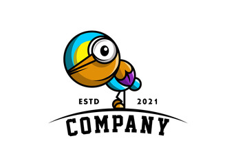 Logo Pelican Colorful For Entertainment And Media