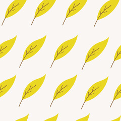 Fototapeta premium seamless background with leaves