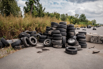 used tires illegal dump