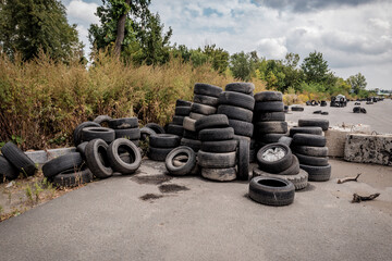used tires illegal dump