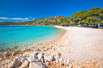 Island of Murter turquoise lagoon beach Slanica