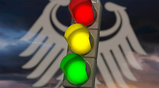 SPD, FDP, Gr&uuml;ne - Ampelkoalition in Deutschland
