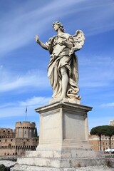 Fototapeta na wymiar Rome landmarks - angel sculpture
