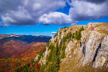 Autumn in Buila Vanturarita National Park, Carpathian Mountains, Romania.