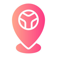 location pin gradient icon