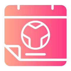 schedule gradient icon