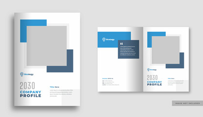 Book cover design or annual report and company profile brochure cover or booklet cover