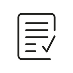 Document Outline Vector  Icon. Illustration Of A Stroke Vector On A White Background. From App And Website.