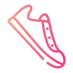 football boots gradient icon