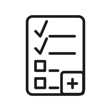 Outline Vector Icon Related Edit, Register, Subscription, Subscribe, Document