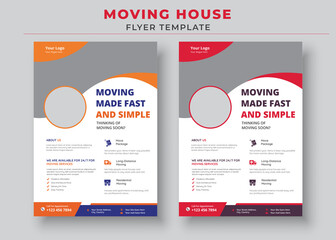 Moving House Flyer Templates, Need To Move Flyer, Moving Made Fast And Simple Flyer