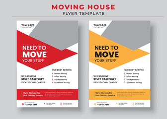 Moving House Flyer Templates, Need To Move Flyer, Moving Made Fast And Simple Flyer