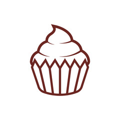 cup cake icon design template vector