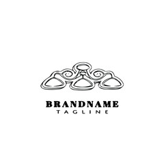 chandelier logo cartoon template icon design flat isolated vector illustration