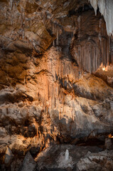 Details of the rock formations within Jenolan Caves, near Sydney, Australia