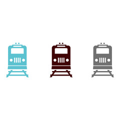 Train set icon vector illustration symbol