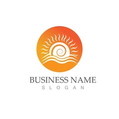 Obraz premium Sun Vector illustration Icon